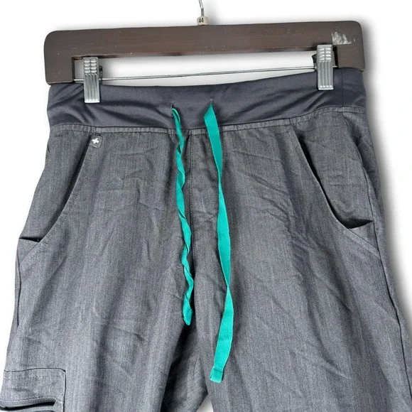 Figs Womens Technical Collection Nurse Srubs Pants Gray Sz XS - Picture 5 of 6